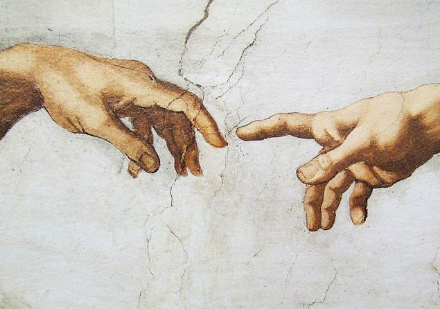 Ausschnitt aus Michelangelos 'Schöpfung'
