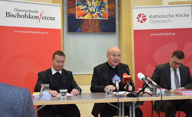 Pressekonferenz mit Kardinal Schönborn - Herbst 2015