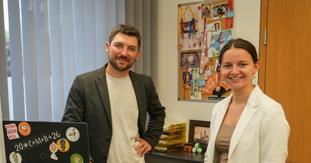 Lucia Feuerbach und Roman Sillaber