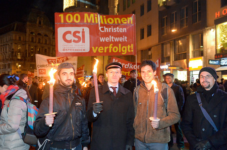Demo 'Verfolgte Christen' / kathbild.at