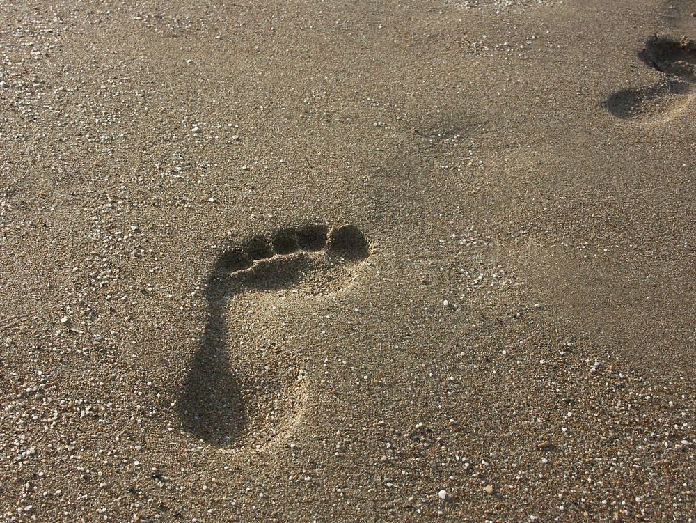 Spuren im Sand